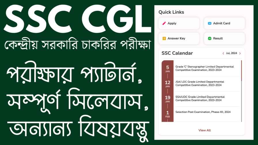 SSC CGL EXAM SYLLABUS